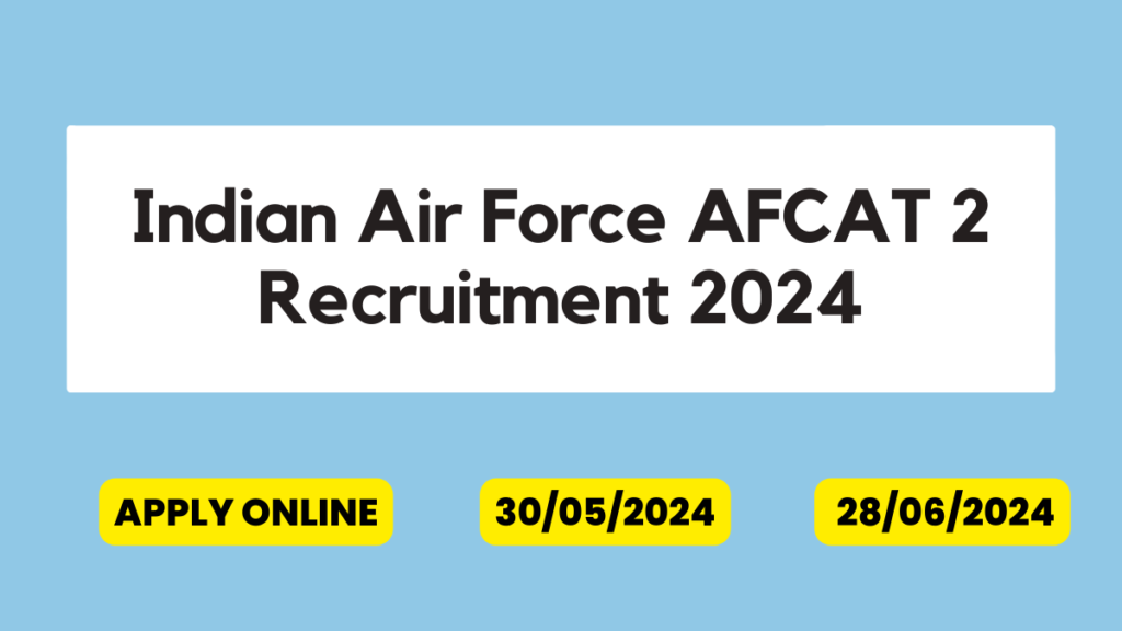 Indian Air Force AFCAT 2 Recruitment 2024