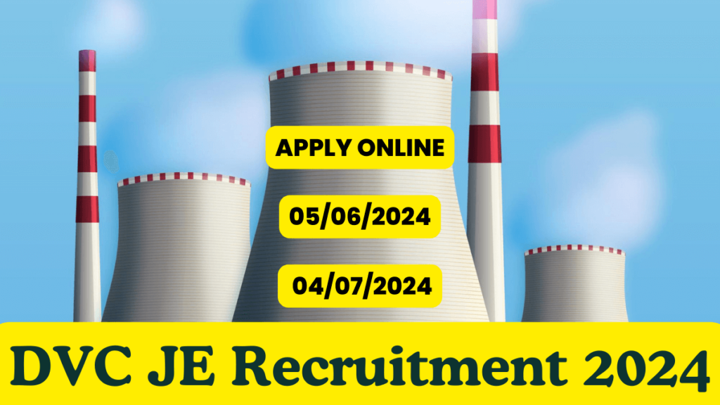 DVC JE Recruitment 2024