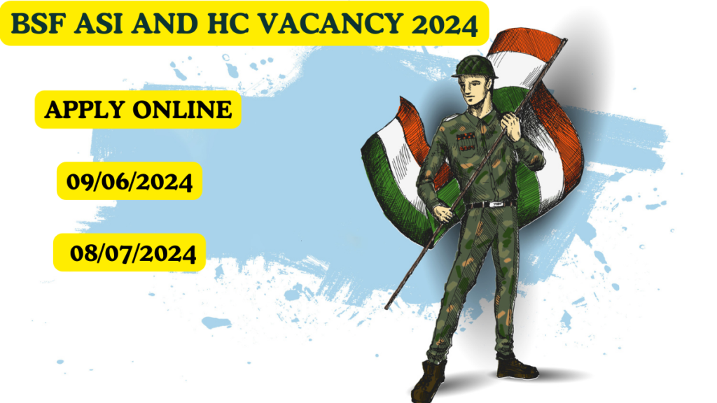 BSF ASI and HC Vacancy 2024